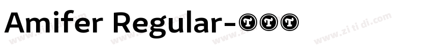 Amifer Regular字体转换